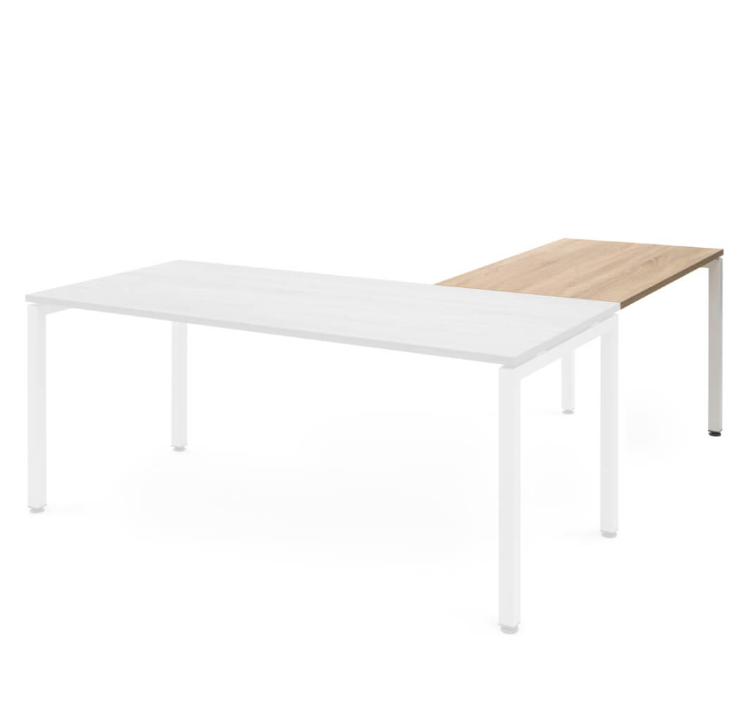 Брифинг-приставка 1000x600x750 (Дуб Калиф/белый, 1000x600x750)