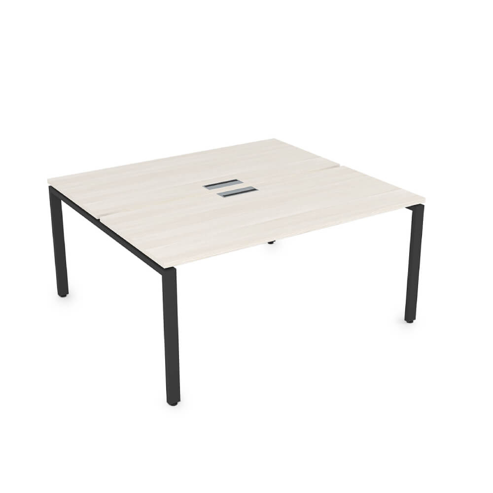 Система Бенч на 2 рабочих места 1200x1435x750 (Ivory/чёрный, 1200x1435x750)