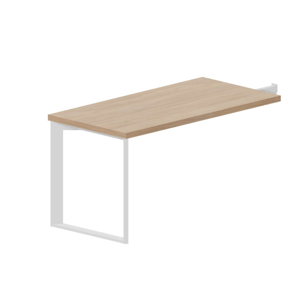 Приставной элемент на опоре 1400x700x740 (Светлый Дуб/белый, 1400x700x740)