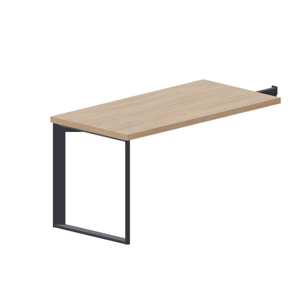 Приставной элемент на опоре 1400x700x740 (Светлый Дуб/антрацит, 1400x700x740)