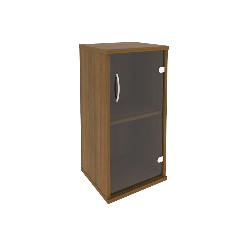 Шкаф-витрина узкий 2 ур. (правый) 404x365x828 (Орех Гварнери, 404x365x828)