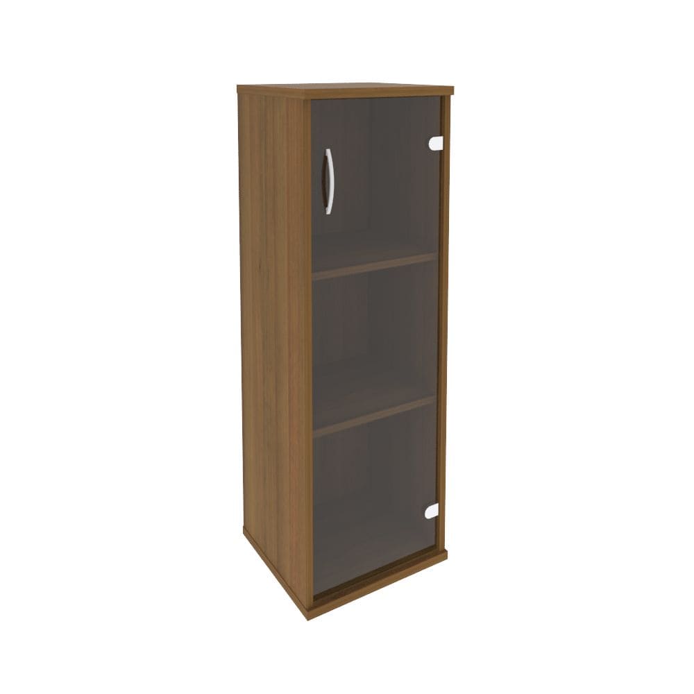 Шкаф-витрина узкий 3 ур. (правый) 404x365x1215 (Орех Гварнери, 404x365x1215)