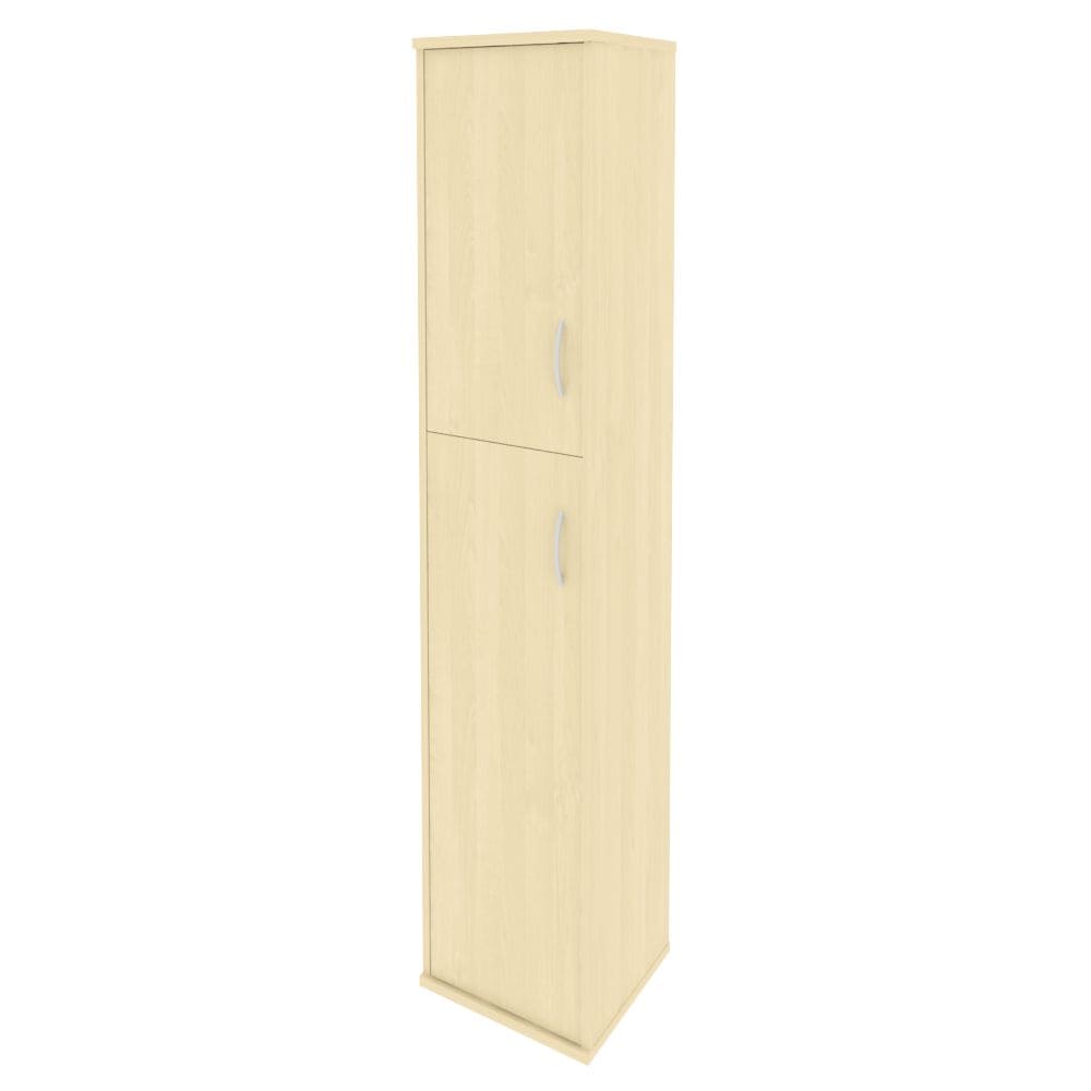 Шкаф узкий комбо Левый (1 средняя дверь, 1 низкая дверь) 404x365x1980 (Клён, 404x365x1980)