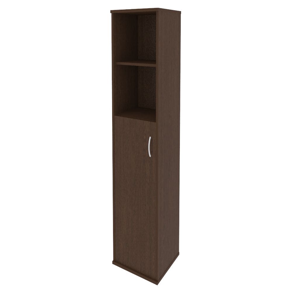 Шкаф узкий п/о 5 ур. Левый (1 средняя дверь) 404x365x1980 (Венге Цаво, 404x365x1980)