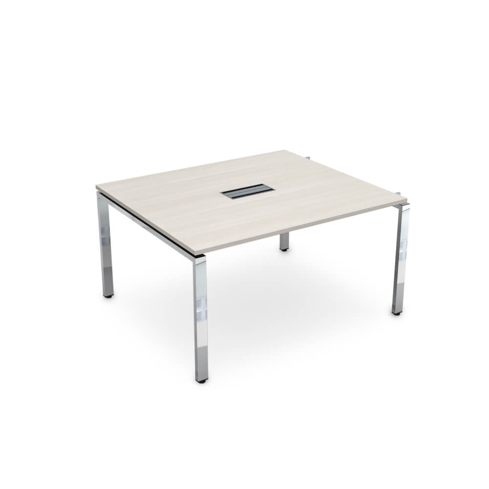 Начальный модуль системы Бенч П-обр. м/к 1200x1200x750 (Ivory/металл глянец, 1200x1200x750)