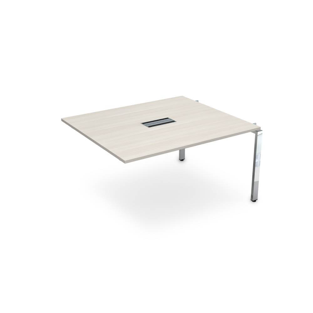 Средний модуль системы Бенч П-обр. м/к 1200x1200x750 (Ivory/металл глянец, 1200x1200x750)