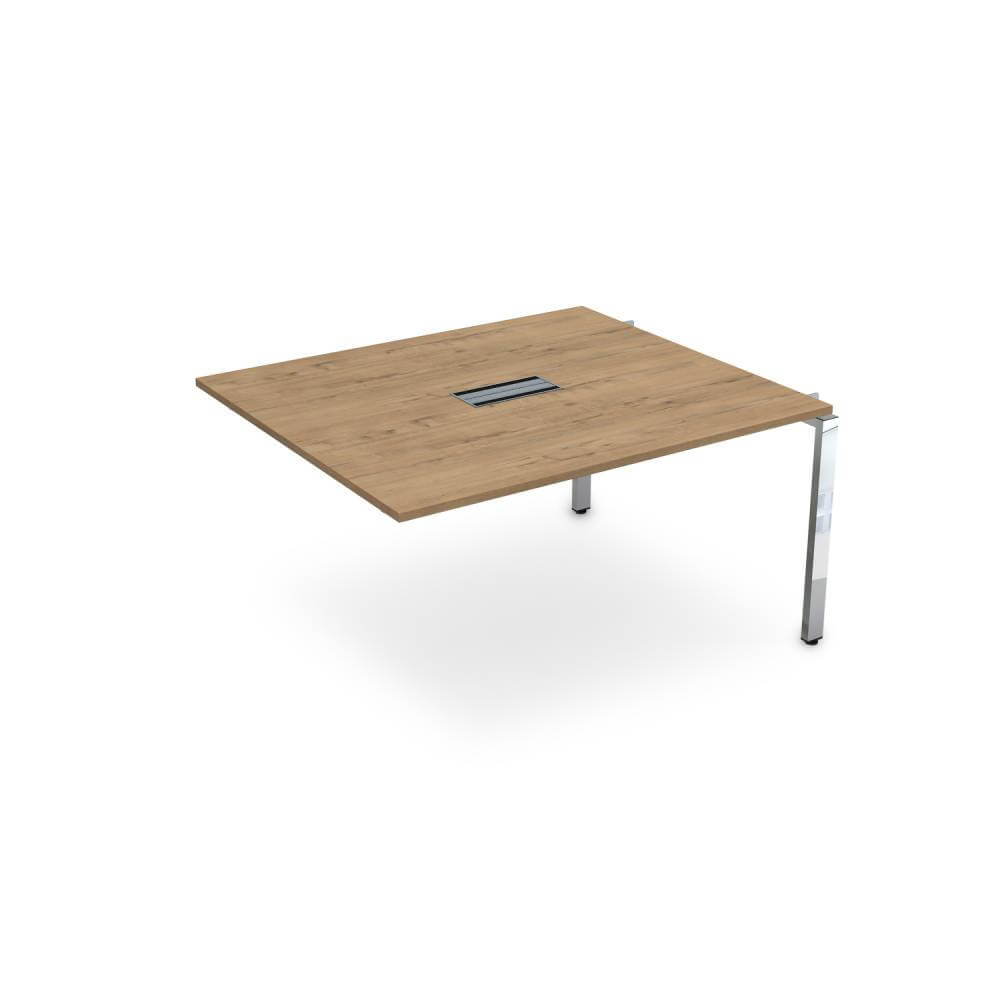 Средний модуль системы Бенч П-обр. м/к 1200x1200x750 (Teakwood/металл глянец, 1200x1200x750)