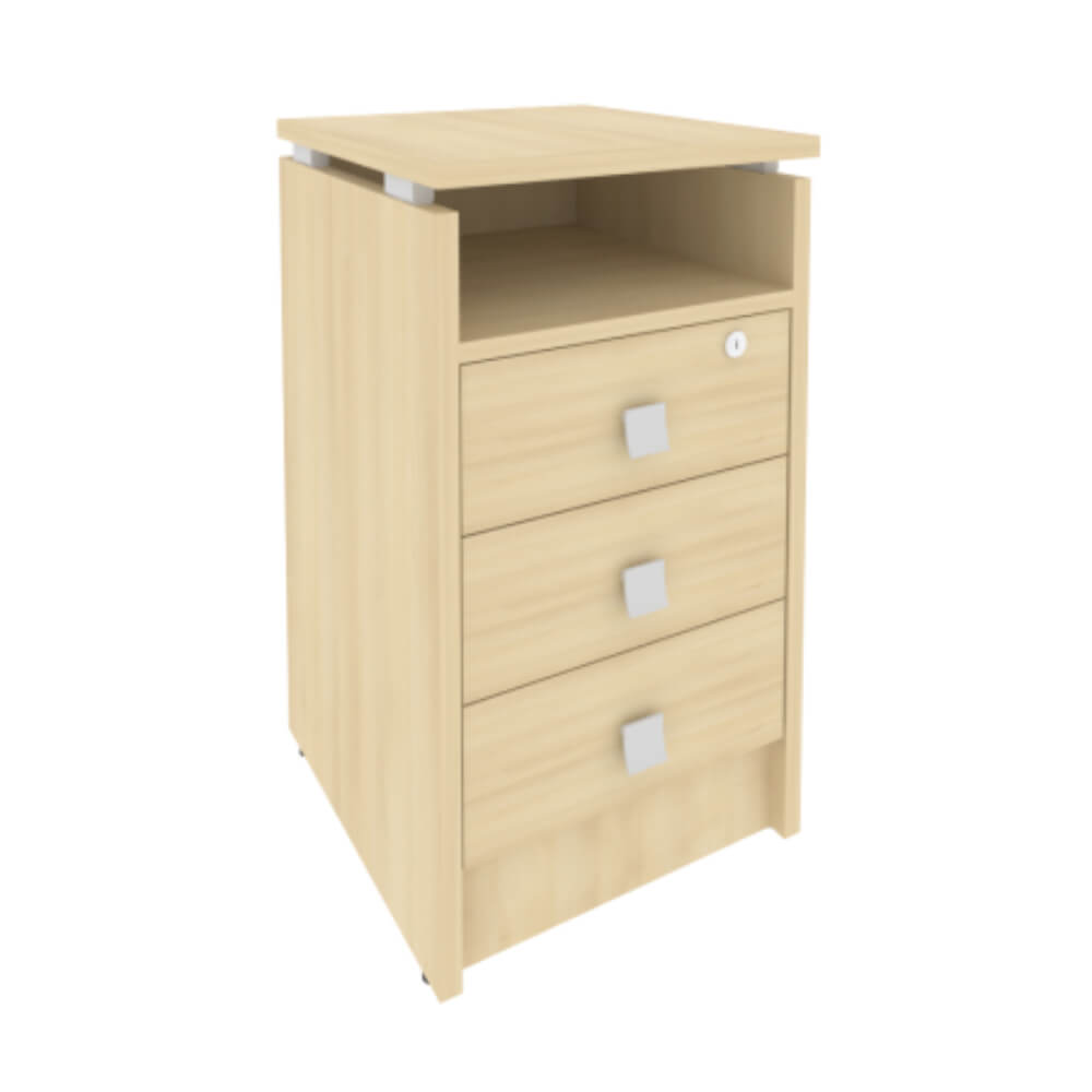 Тумба приставная 3 ящ. с фолдингом 420x450x750 (Акация Лорка, 420x450x750)