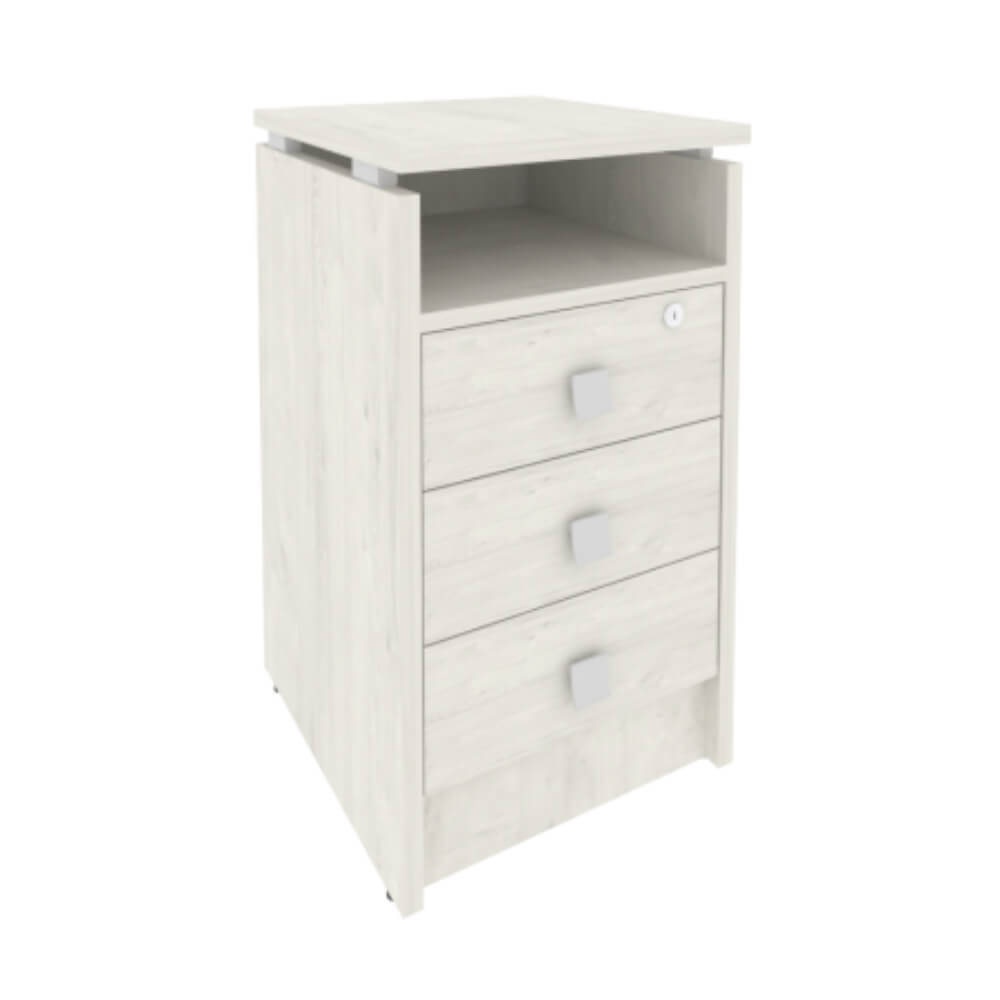 Тумба приставная 3 ящ. с фолдингом 420x450x750 (Дуб Наварра, 420x450x750)