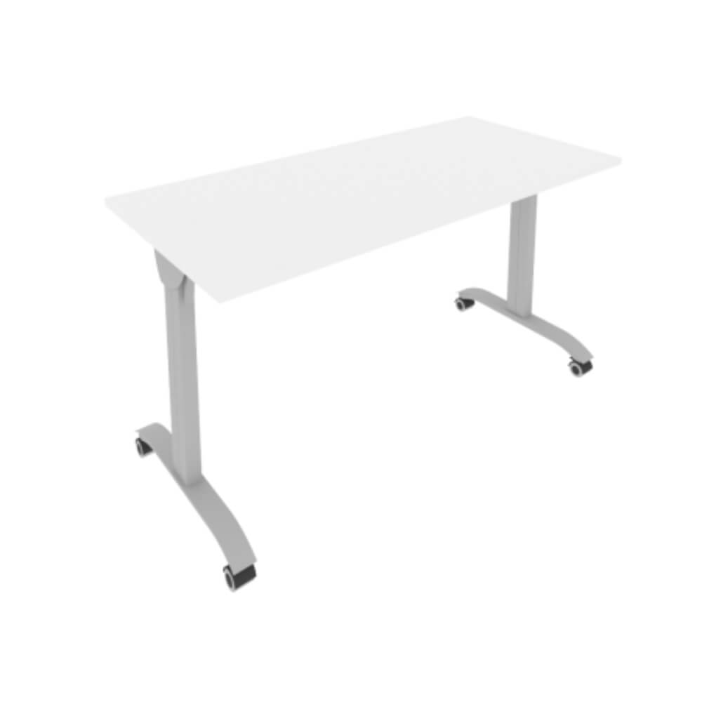Стол мобильный складной 1400x650x757 (Белый, 1400x650x757)