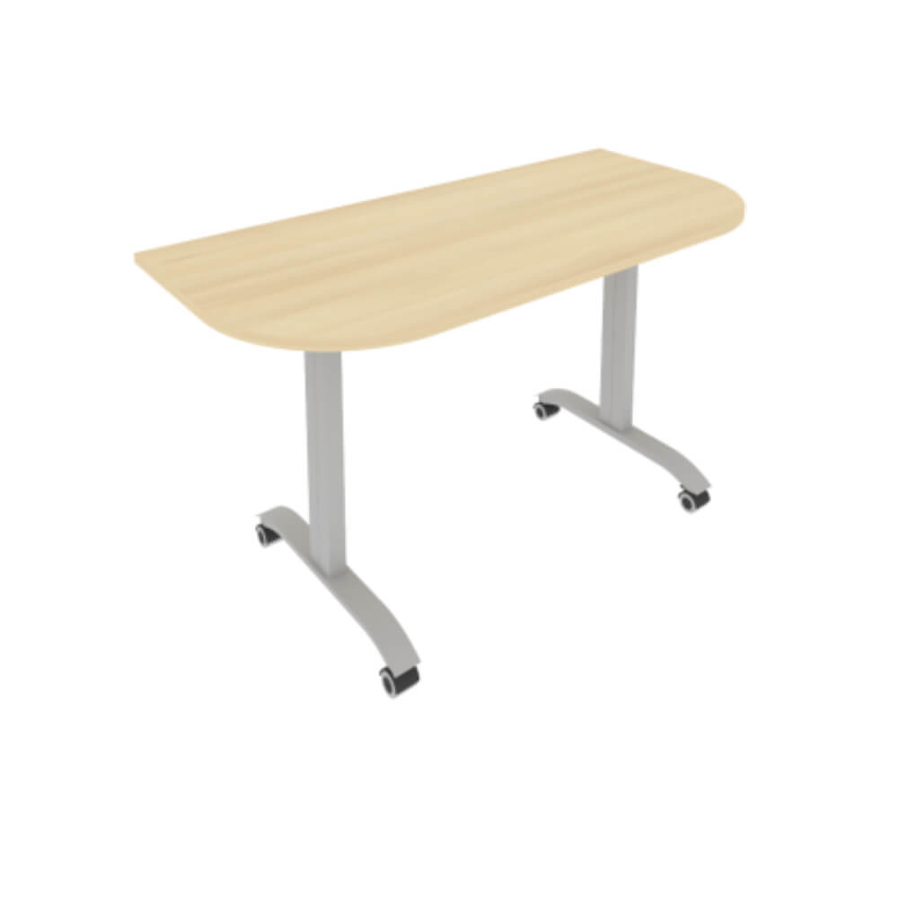 Стол радиусный складной мобильный 1400x650x757 (Акация Лорка, 1400x650x757)