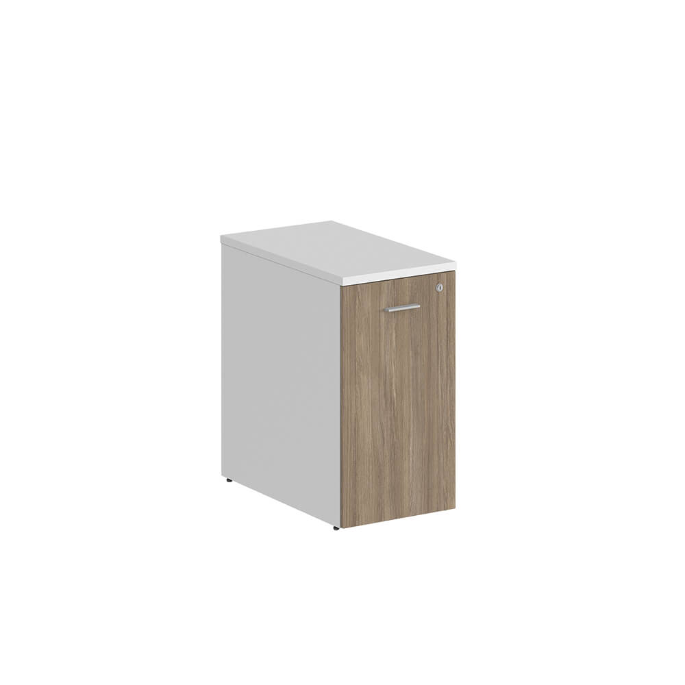 Тумба-органайзер 400x600x750 (Белый/Дуб Тёмный, 400x600x750)