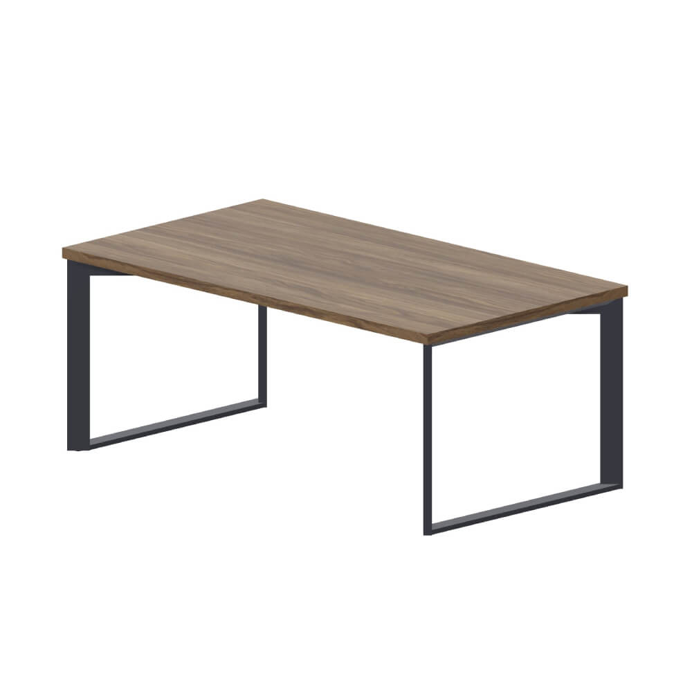 Стол для руководителя 1800x100x740 (Орех Браун/антрацит, 1800x1000x740)