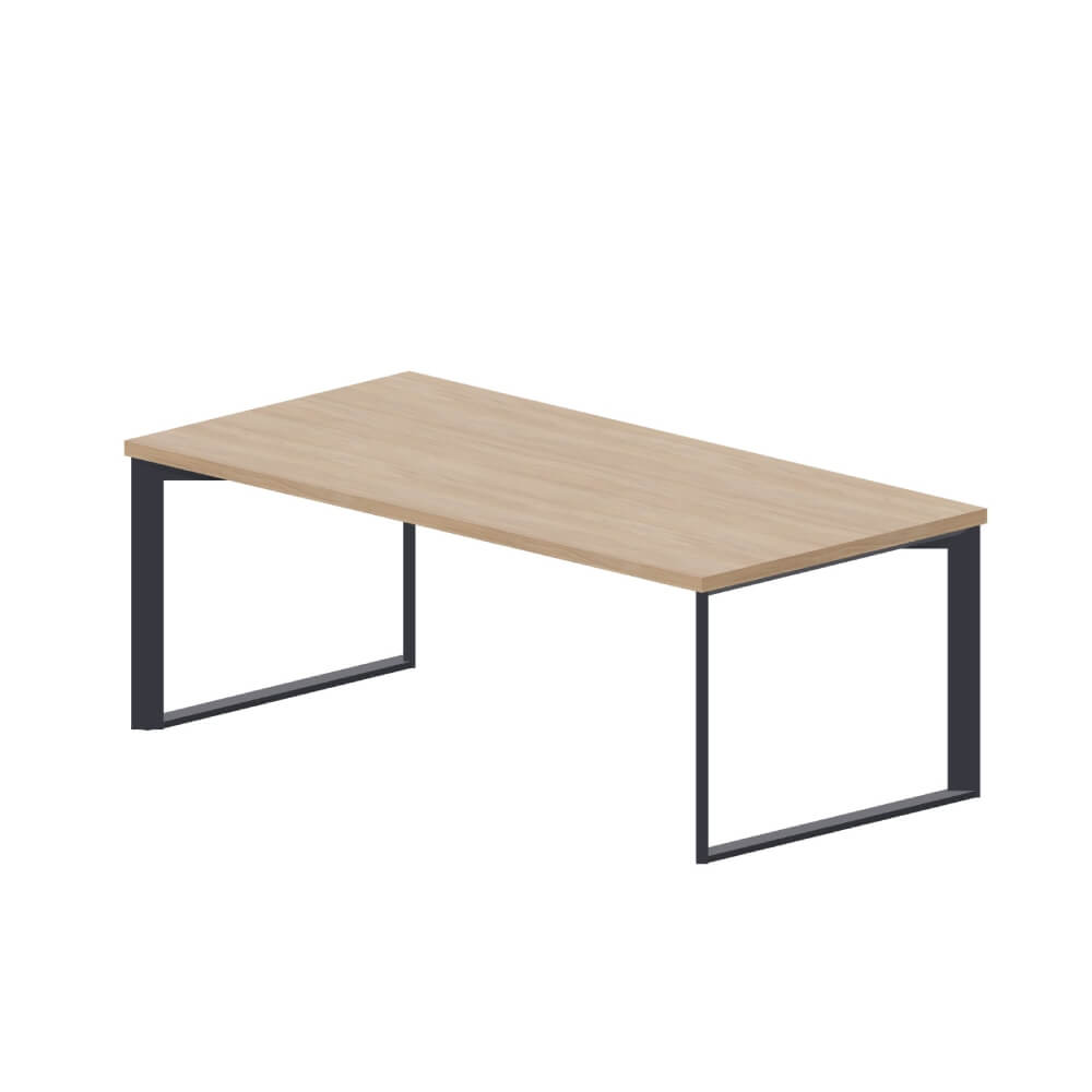 Стол для руководителя 2000x1000x750 (Светлый Дуб/антрацит, 2000x1000x740)