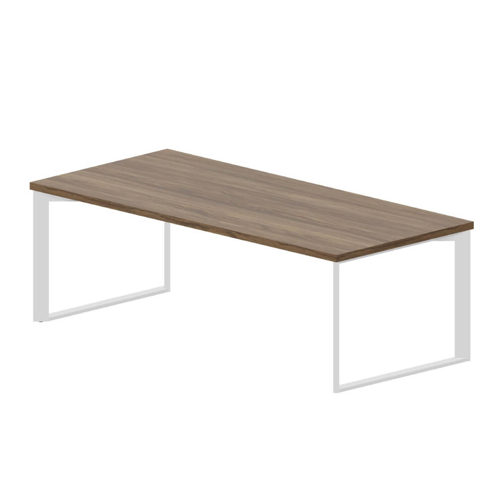 Стол для руководителя 2200x1000x740 (Орех Браун/белый, 2200x1000x740)