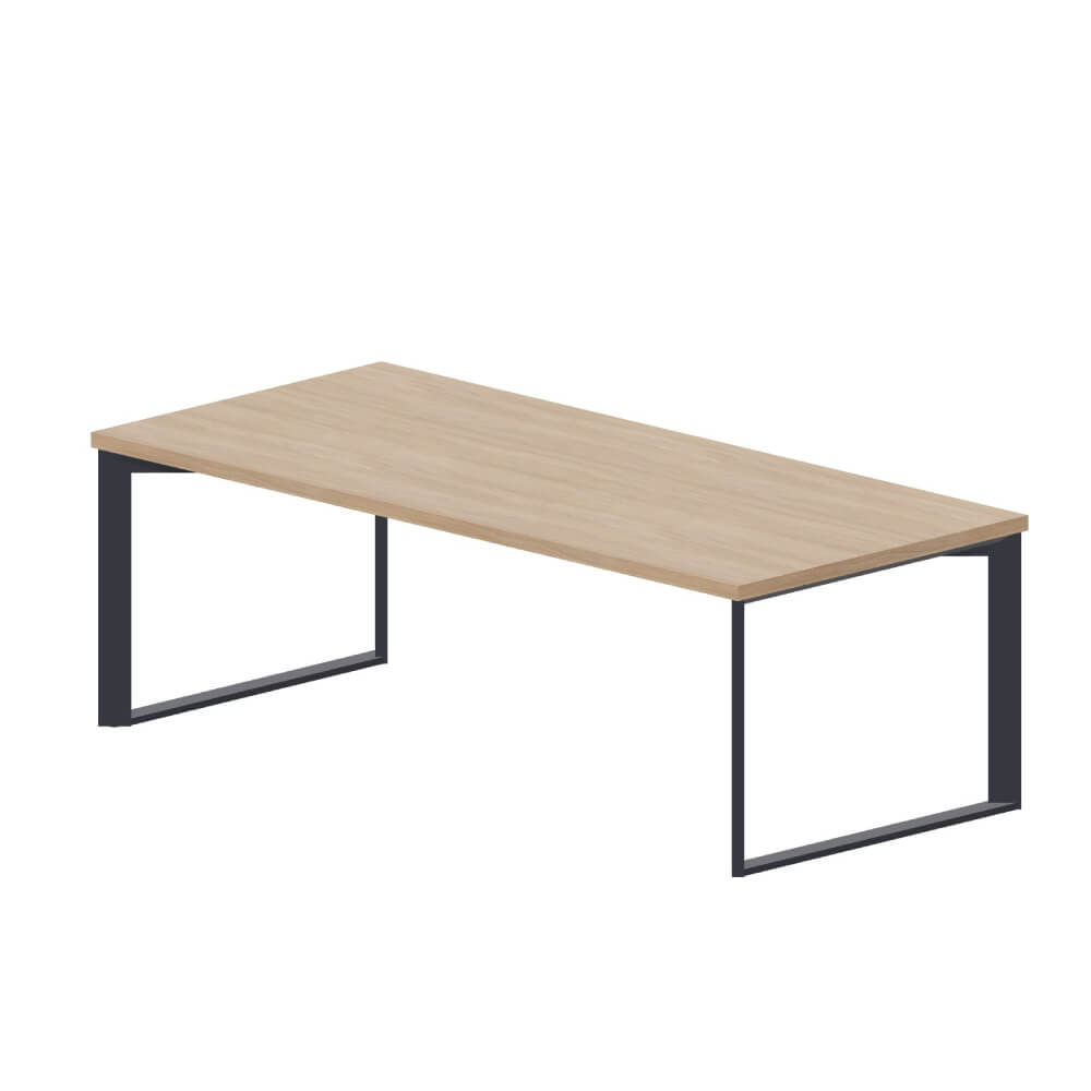 Стол для руководителя 2200x1000x740 (Светлый Дуб/антрацит, 2200x1000x740)