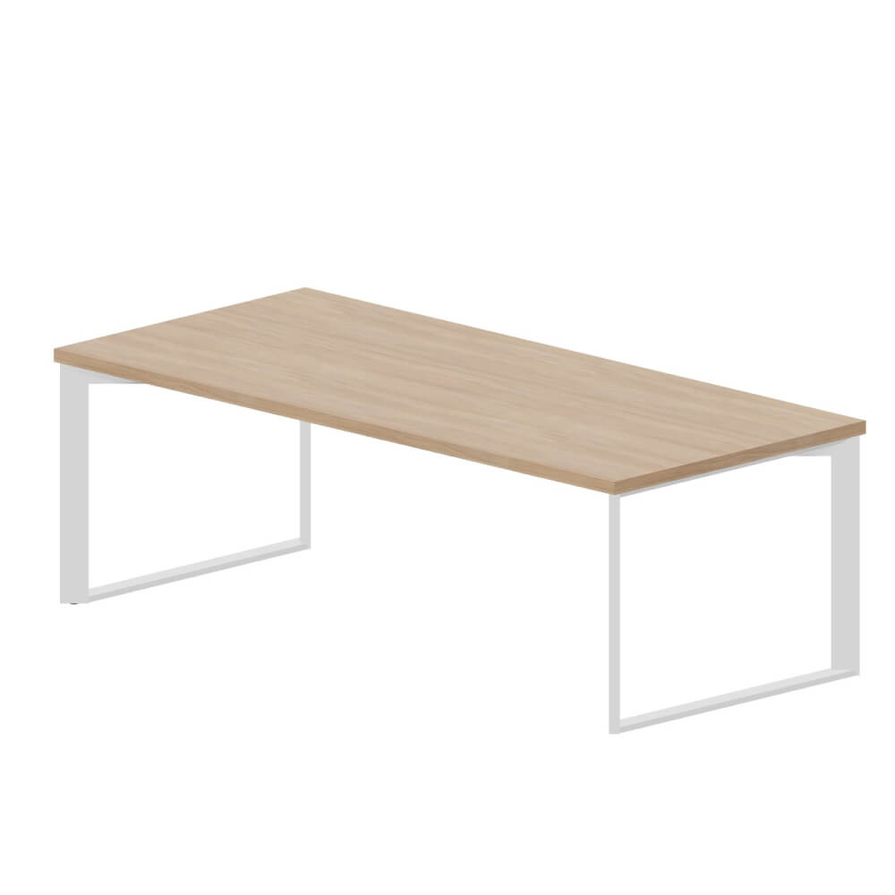 Стол для руководителя 2200x1000x740 (Светлый Дуб/белый, 2200x1000x740)