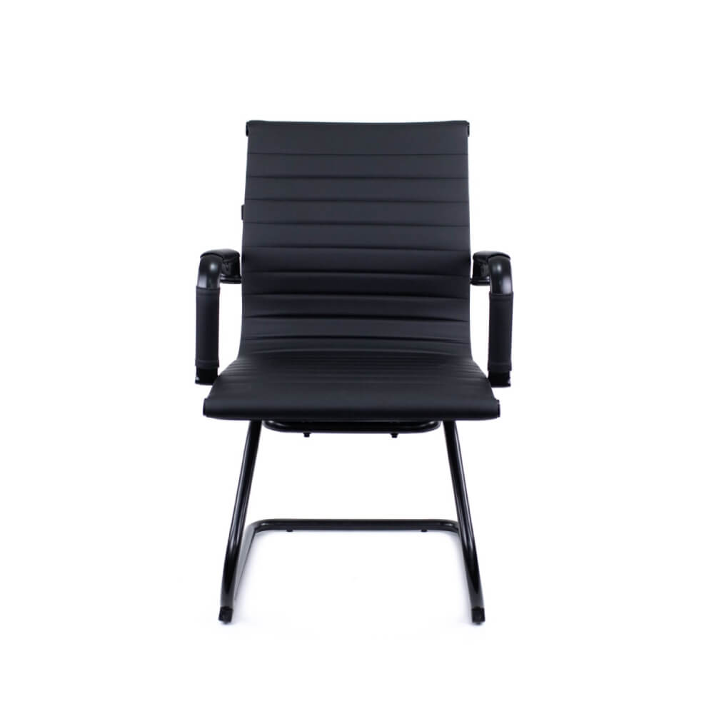 Конференц-кресло Лео/Leo Black CF 56x65x88 (Чёрный, 56x65x88, экокожа. каркас: чёрный.)