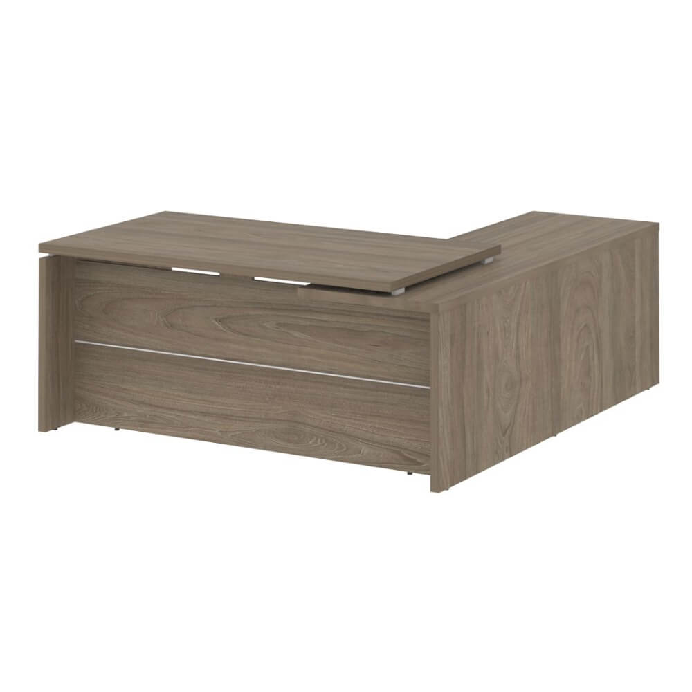 Стол руководителя угловой, левый 1800x2000x750 (Вяз Благородный, 1800x2000x750)