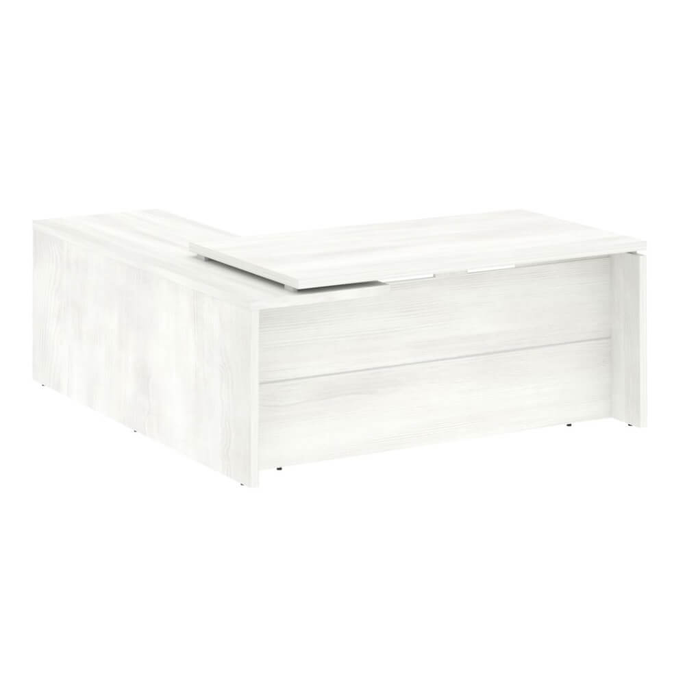 Стол руководителя угловой, правый 1800x2000x750 (Снежная Патина, 1800x2000x750)