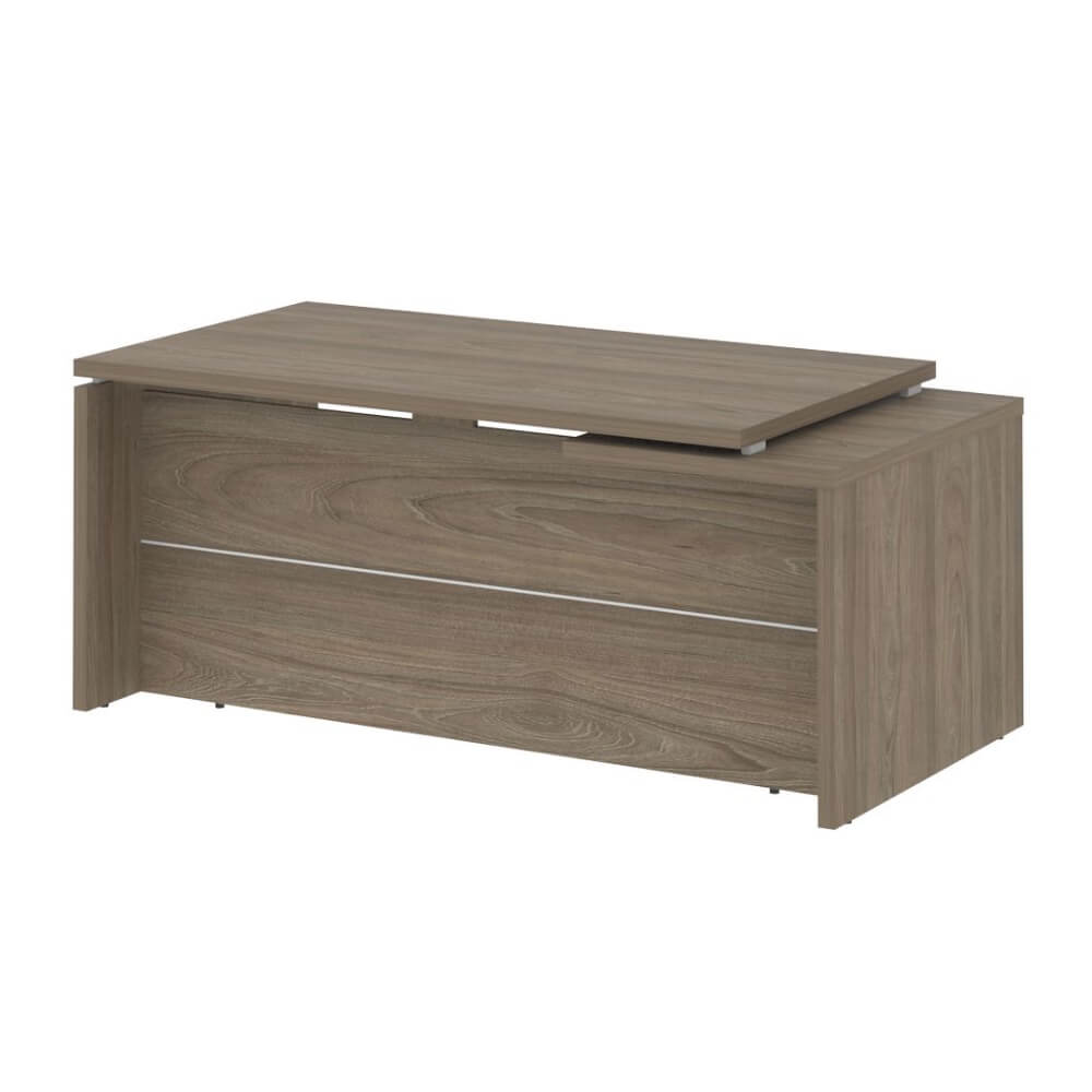 Стол руководителя прямой, левый 1800x900x750 (Вяз Благородный, 1800x900x750)