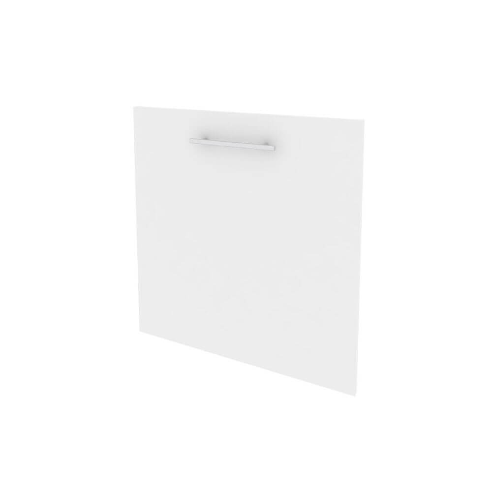 Фасад тумбы низкий - левый 595x18x625 (Белый Бриллиант, 595x18x625)