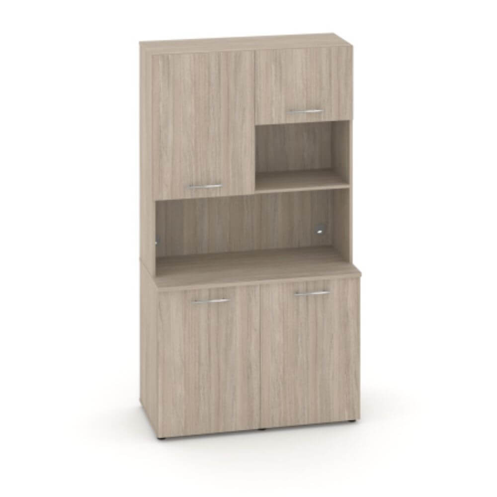 Офисная мини-кухня Вариант №5 1200x600/420x2175 (Дуб Аттик, 1200x600/420x2175)