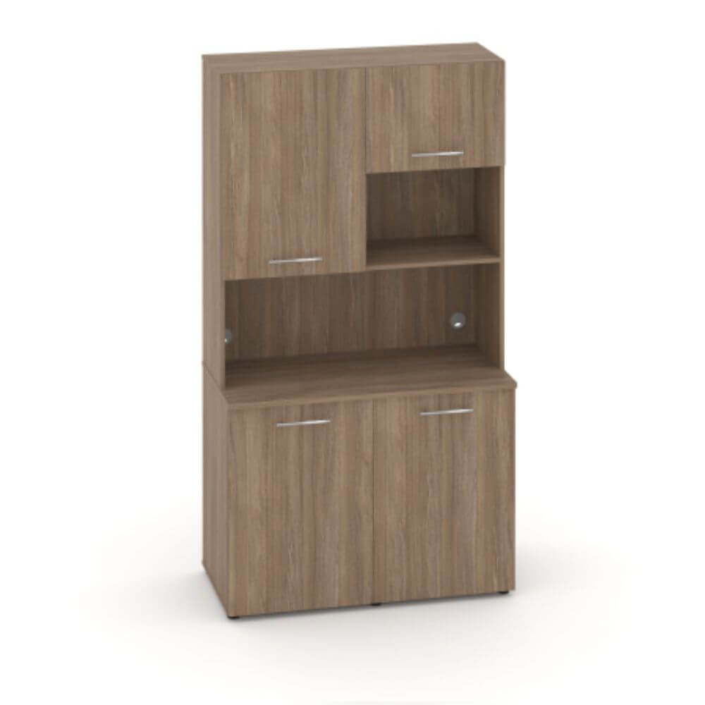 Офисная мини-кухня Вариант №5 1200x600/420x2175 (Дуб Аризона, 1200x600/420x2175)