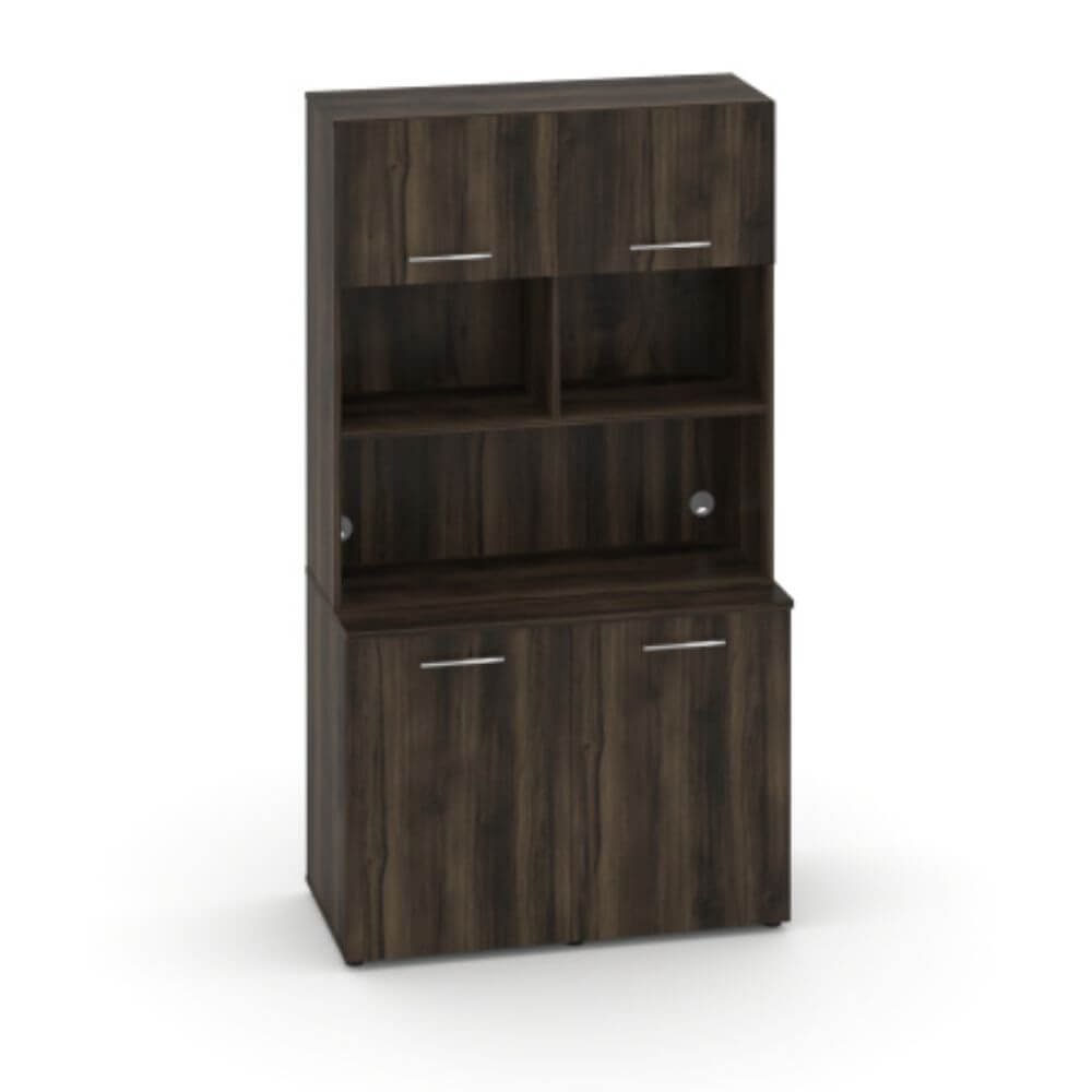 Офисная мини-кухня Вариант №6 1200x600/420x2175 (Дуб Мали, 1200x600/420x2175)