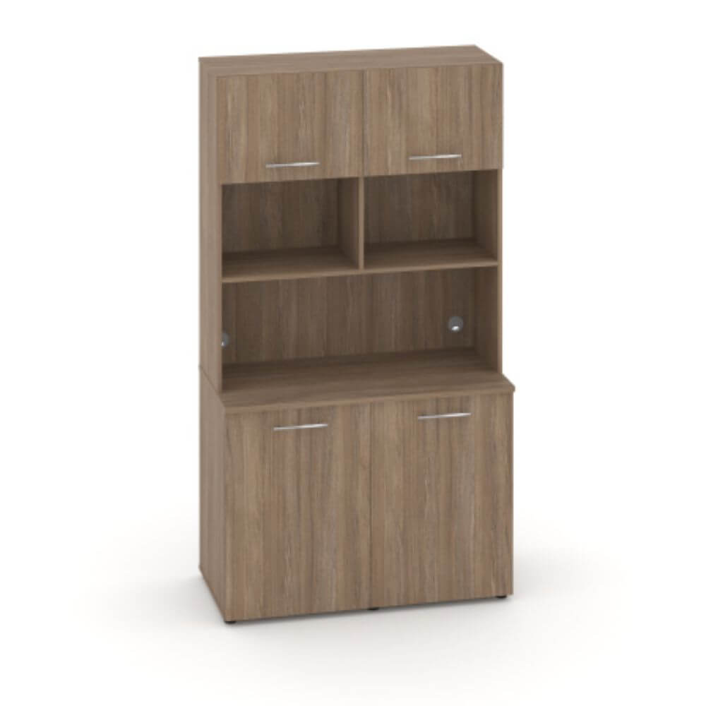 Офисная мини-кухня Вариант №6 1200x600/420x2175 (Дуб Аризона, 1200x600/420x2175)