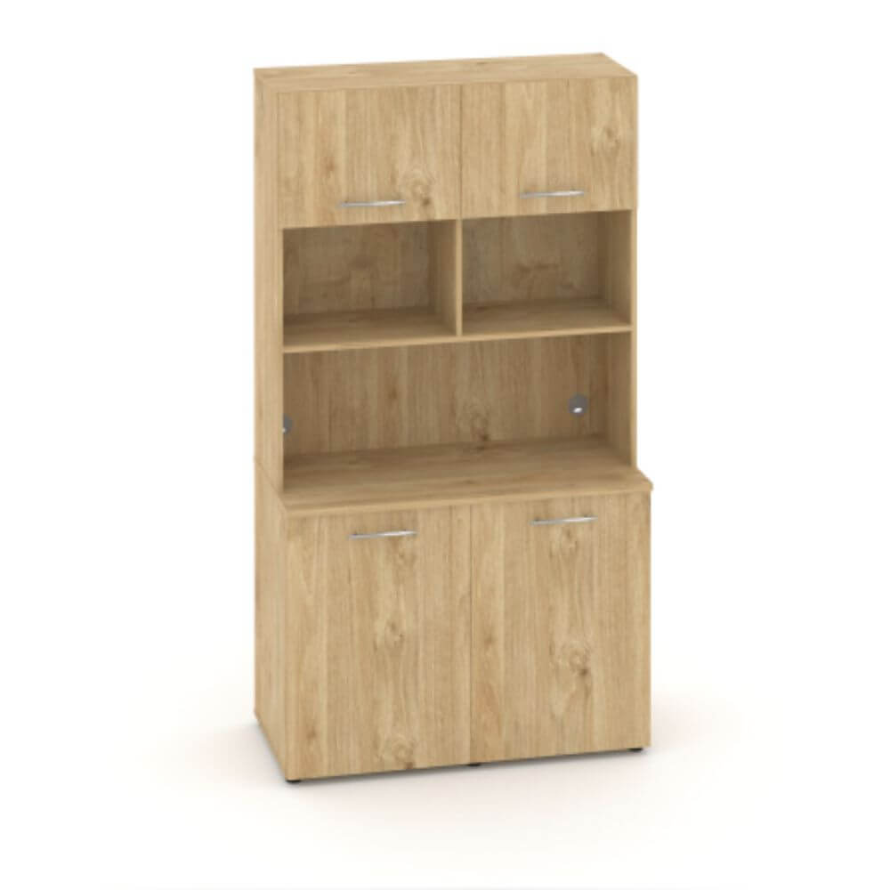 Офисная мини-кухня Вариант №6 1200x600/420x2175 (Тиквуд Светлый, 1200x600/420x2175)