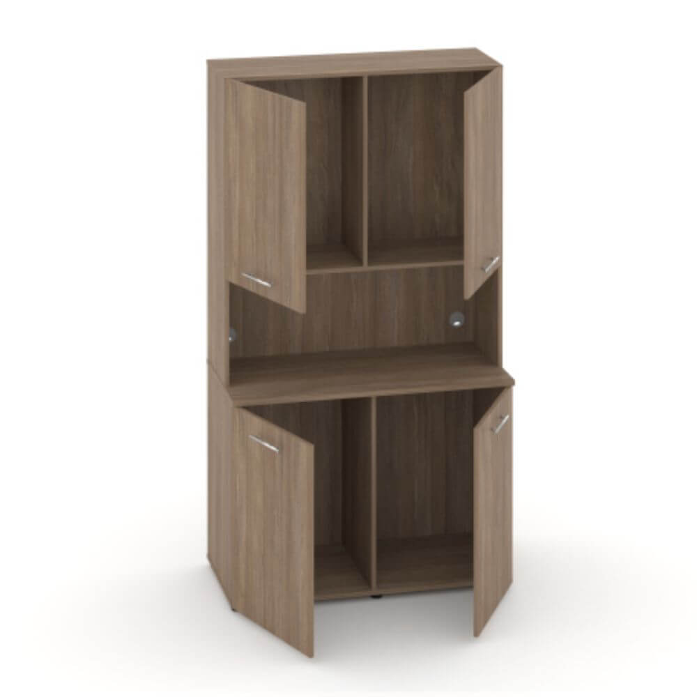 Офисная мини-кухня Вариант №7 1200x600/420x2175 (Дуб Аризона, 1200x600/420x2175)