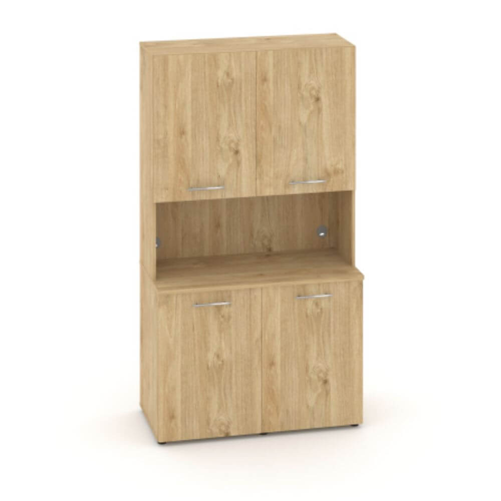 Офисная мини-кухня Вариант №7 1200x600/420x2175 (Тиквуд Светлый, 1200x600/420x2175)