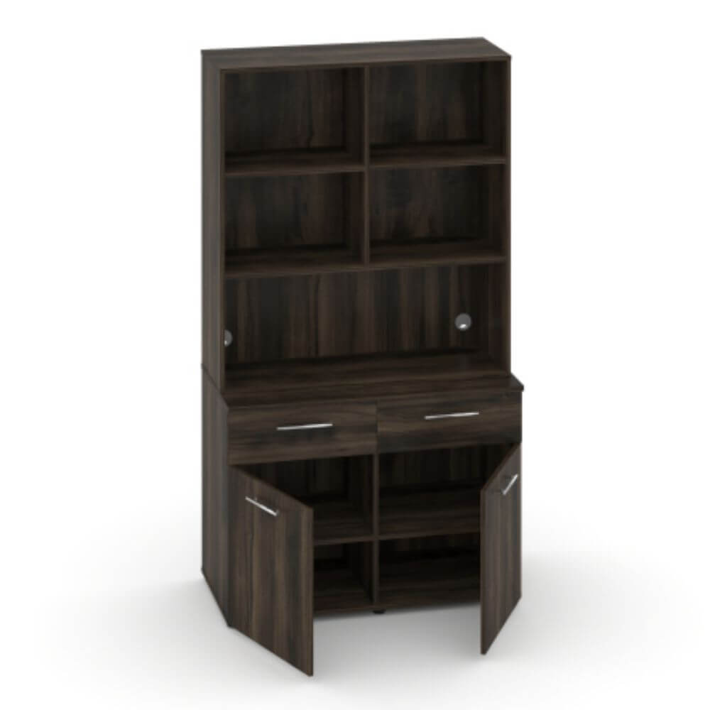 Офисная мини-кухня Вариант №8 1200x600/420x2175 (Дуб Мали, 1200x600/420x2175)