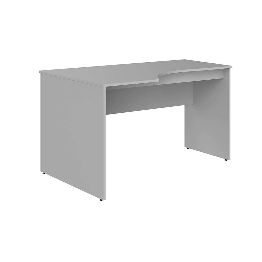 Стол письменный Левый 1400x900x760 (Серый, 1400x900x760)