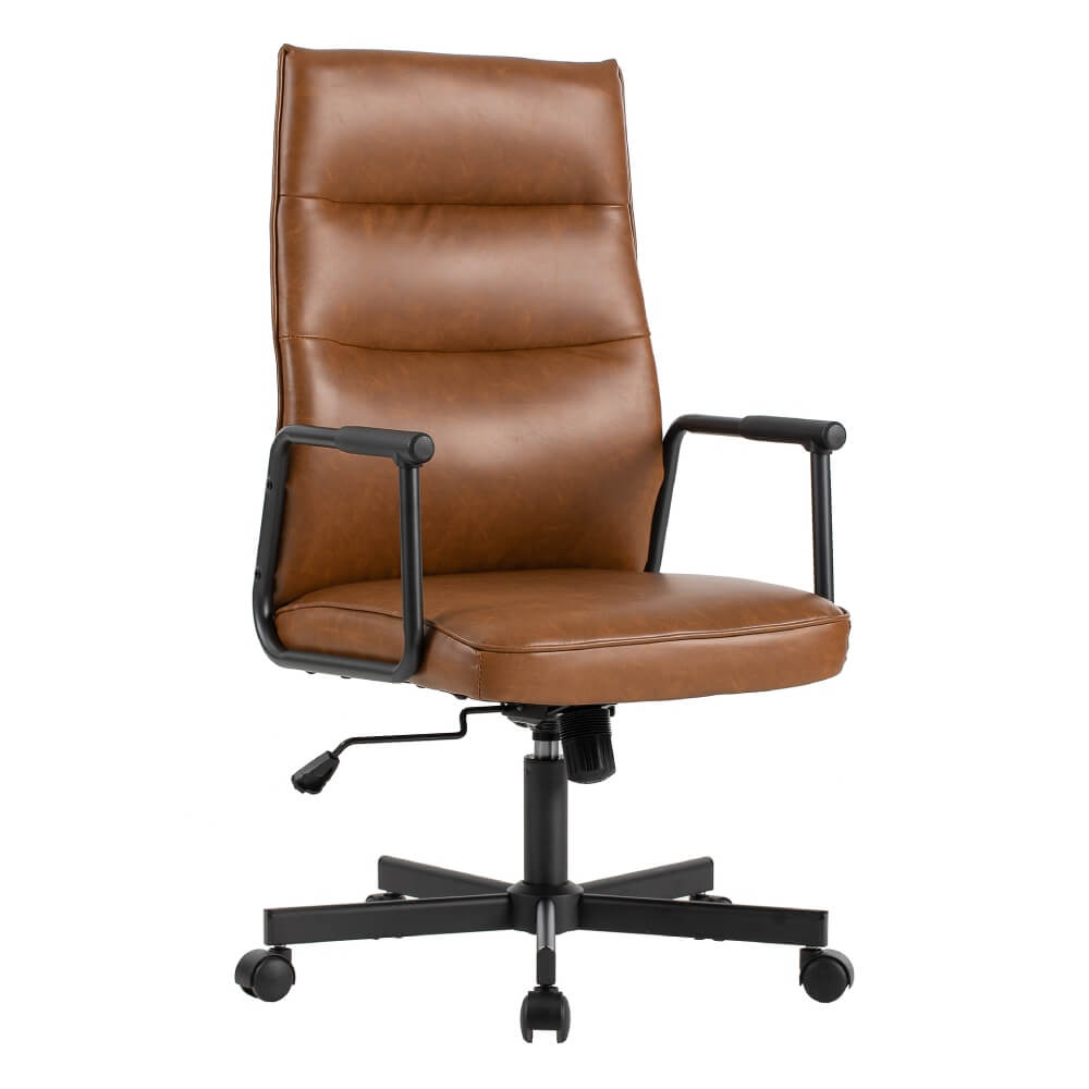 Кресло Стен/Sten W-263H 68x68x103-113 (Светло-Коричневый, 68x68x103-113, экокожа.)