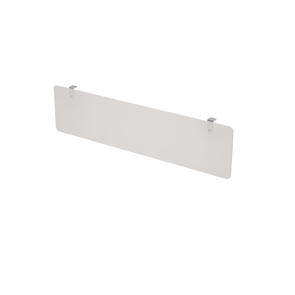 Экран подстольный оргстекло 1200x4x300 (Белый Глянец/металл глянец, 1200x4x300,оргстекло)