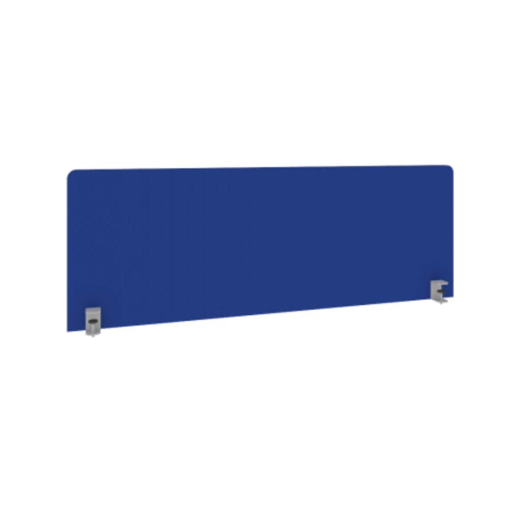 Экран тканевый для стола L1400 мм (Синий, 1400x28x425, ЛДСП/ткань)