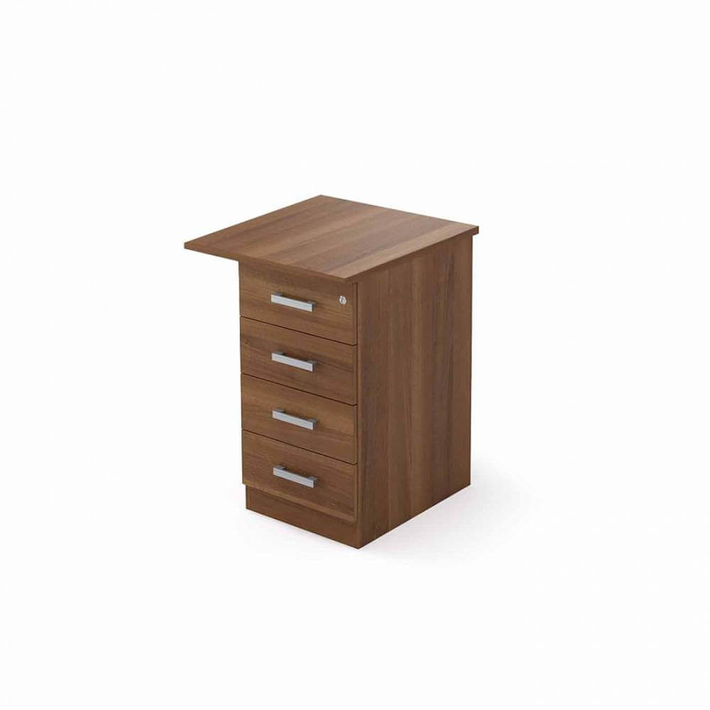 Тумба приставная 4 ящ. с топом 550x600x750 (Шамони Тёмный, 550x600x750)