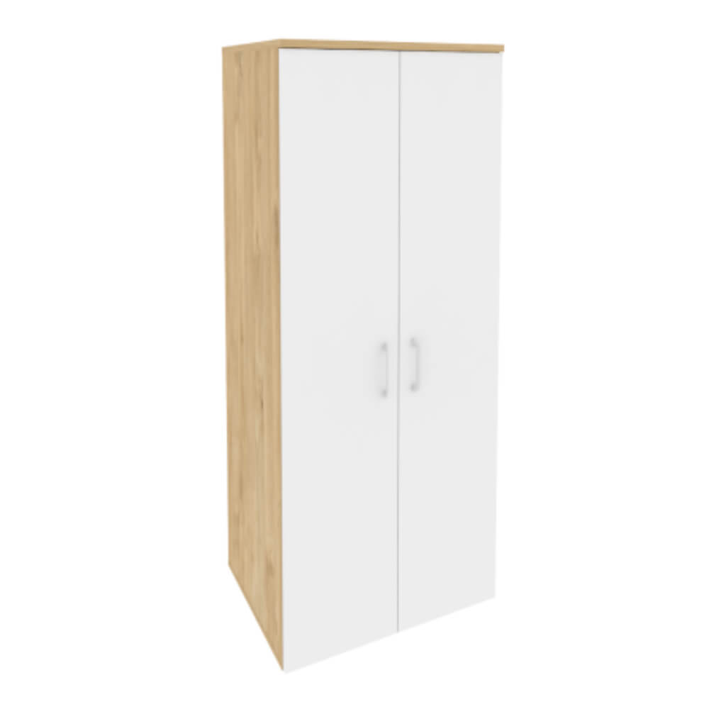 Гардероб широкий глубокий 800x600x1977 (Тиквуд Светлый/Белый Бриллиант, 800x600x1977)