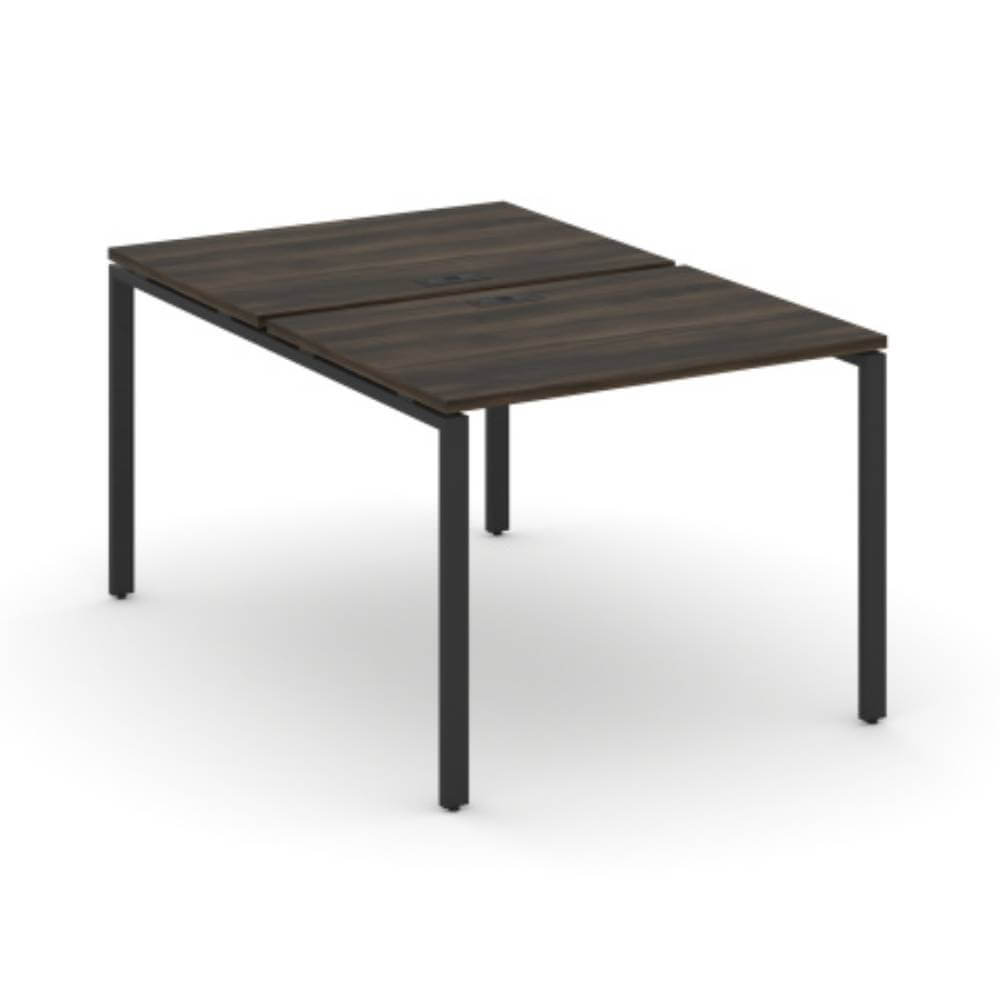 Бенч-система на 2 рабочих места 980x1480x750 (Дуб Мали/чёрный, 980x1480x750)