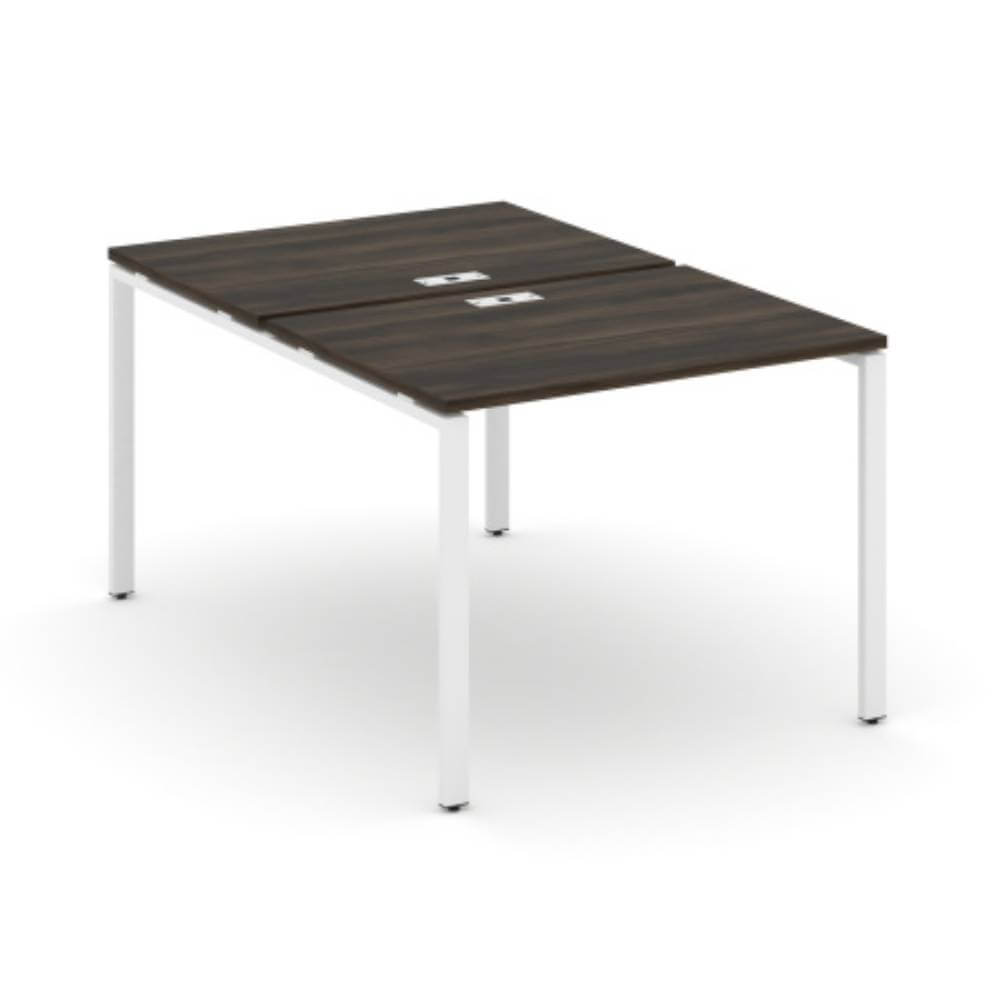 Бенч-система на 2 рабочих места 980x1480x750 (Дуб Мали/белый, 980x1480x750)