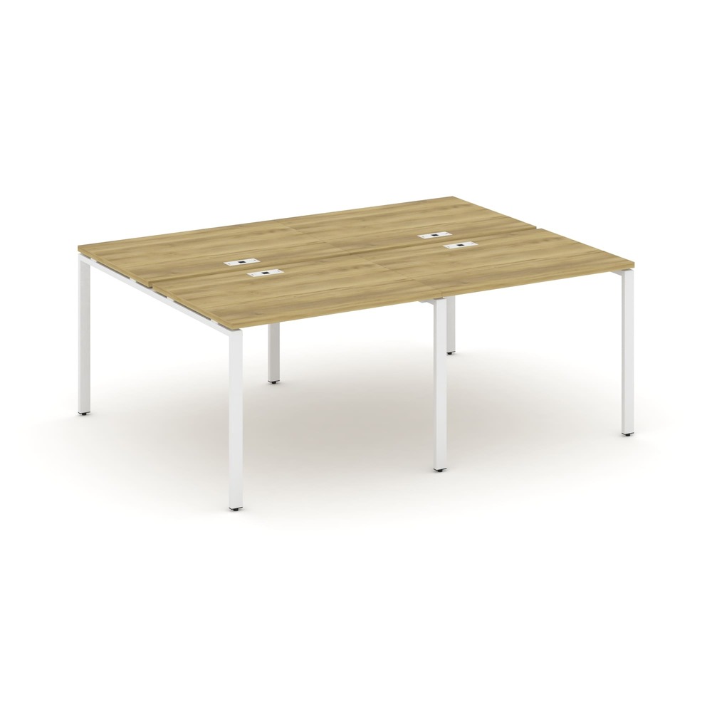 Бенч-система на 4 рабочих места 1960x1480x750 (Дуб Винченцо/белый, 1960x1480x750)