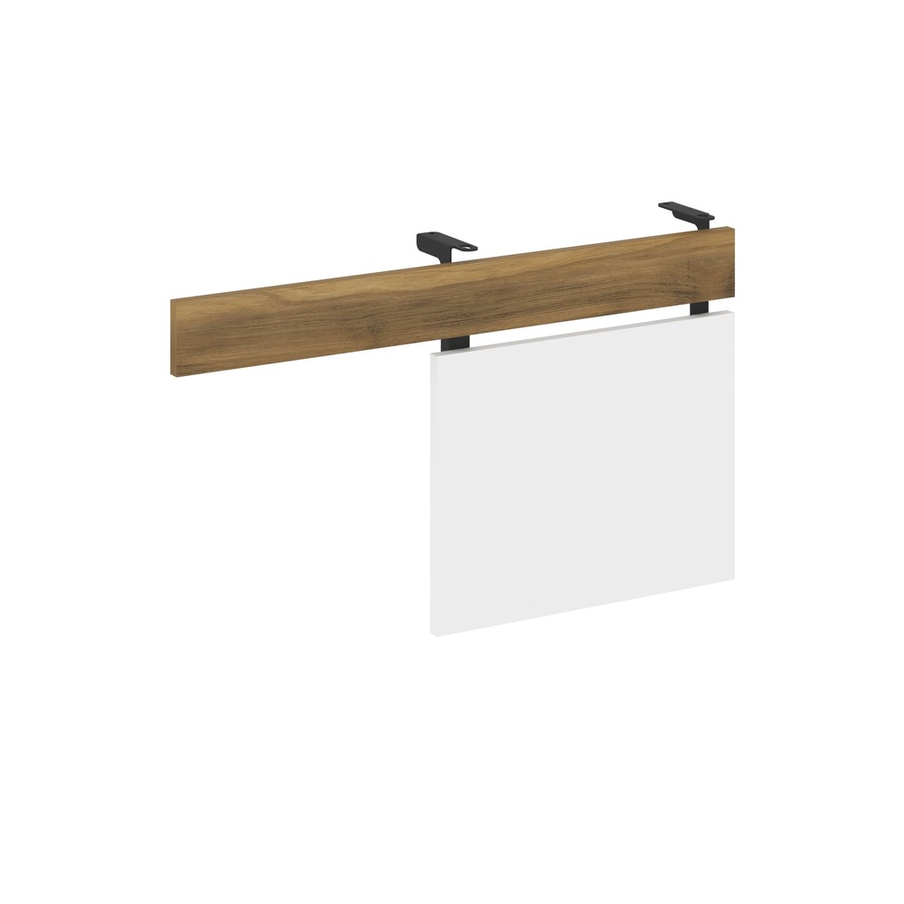 Царга для стола с опорной тумбой 830x18x458 (Сандал Янтарный/Белый Бриллиант/чёрный, 830x18x458)