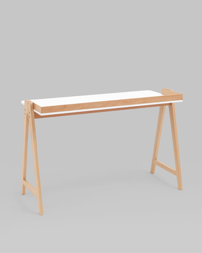 Стол письменный Pyramid 1230x530x805(750) (Белый/Светлое Дерево, 1230x530x805)