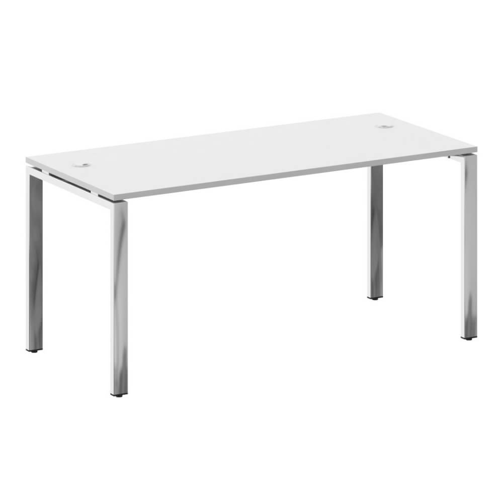 Стол руководителя на П-обр. м/к 1600x720x750 (Белый, 1600x720x750)