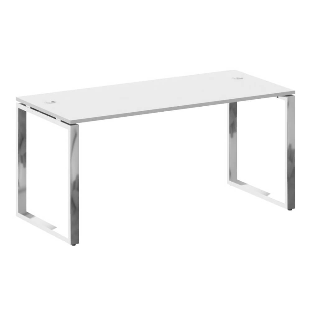 Стол руководителя на О-обр. м/к 1600x720x750 (Белый, 1600x720x750)