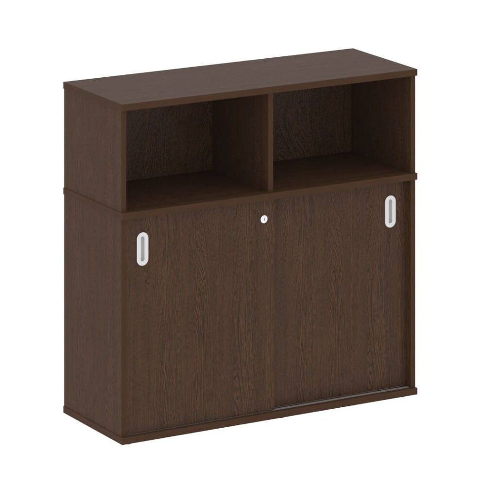 Тумба-купе приставная с нишей 1120x410x1098 (Венге Цаво, 1120x410x1098)