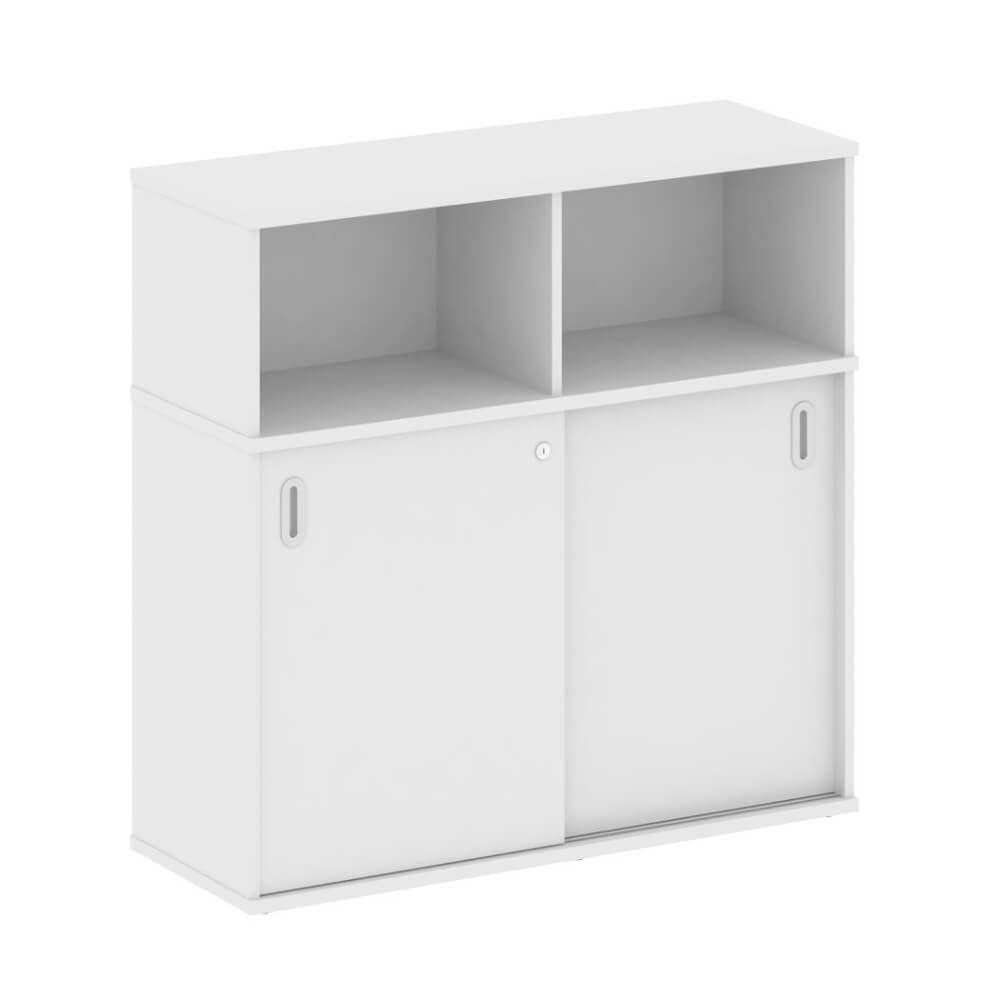 Тумба-купе приставная с нишей 1120x410x1098 (Белый, 1120x410x1098)