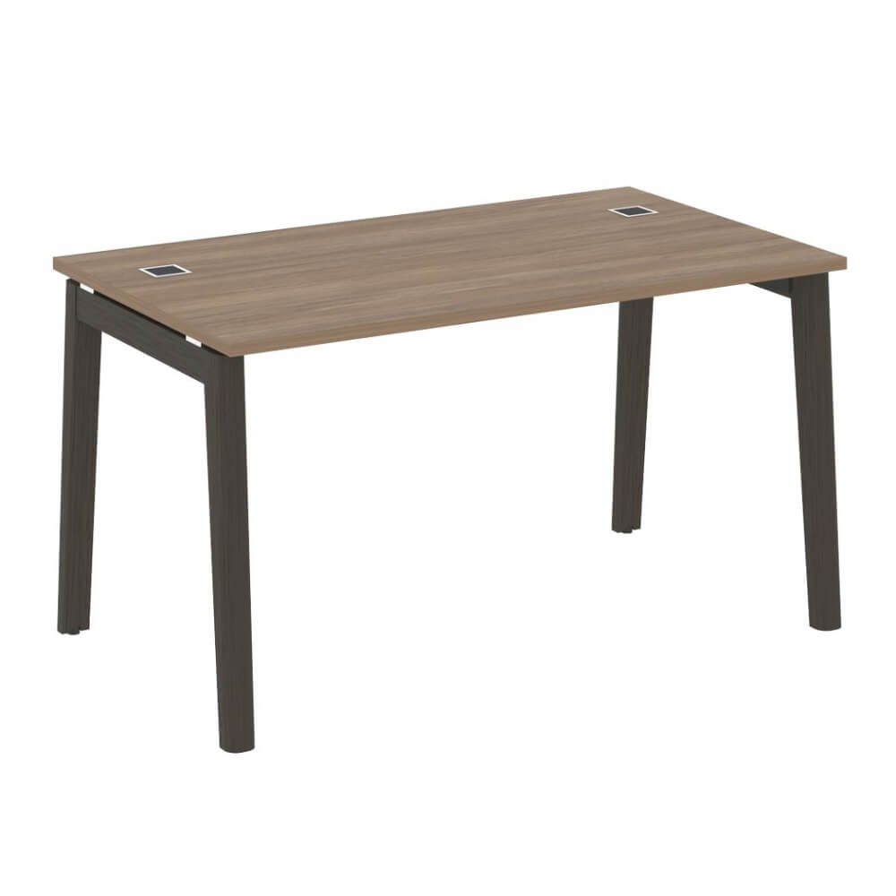 Стол рабочий руководителя 1380x800x750 (Дуб Аризона/Дуб Тёмный, 1380x800x750)